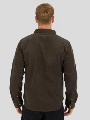 Fundango Oregon Corduroy Shirt férfi hosszú ujjú ing zöld színben 3