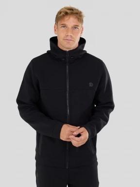 Fundango Hamal Tech Hoodie férfi kapucnis pulóver fekete színben 1