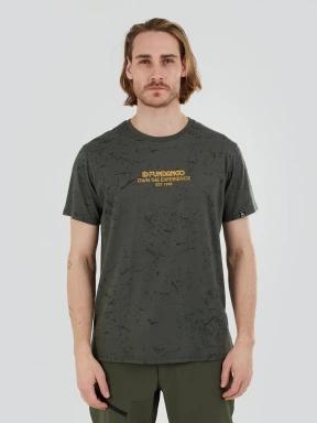 Fundango Theory T-shirt férfi rövid ujjú sport póló oliva színben 1