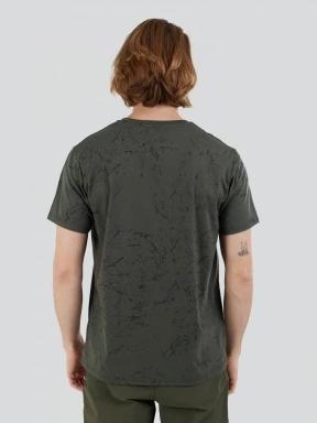 Fundango Theory T-shirt férfi rövid ujjú sport póló oliva színben 3