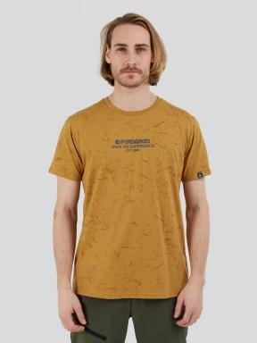 Fundango Theory T-shirt férfi rövid ujjú sport póló sárga színben 3