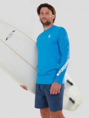 Fundango Manado Long II Rashguard férfi hosszú ujjú lycra világoskék színben 1