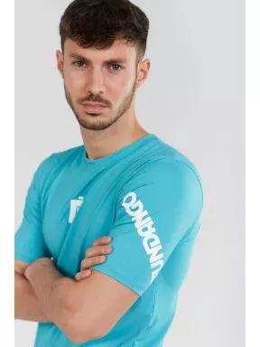 Fundango Manado Rashguard férfi rövid ujjú lycra kék színben 1