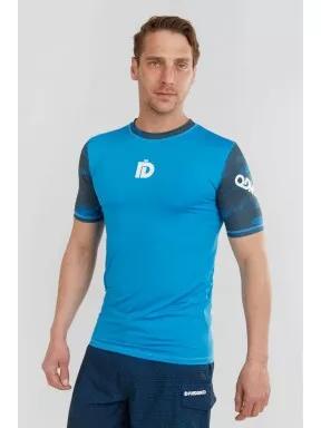 Fundango Manado Rashguard férfi rövid ujjú lycra kék színben 1