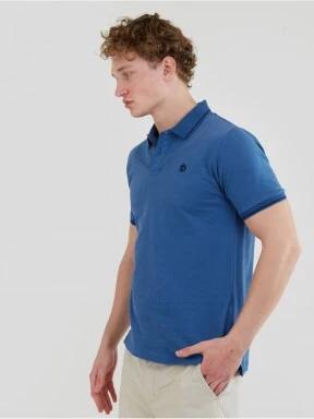 Fundango Incognito Mono Poloshirt férfi galléros póló kék színben 1