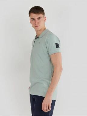 Fundango Molton Poloshirt férfi galléros póló zöld színben 1