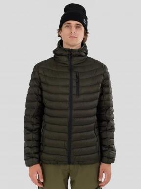 Fundango Rauris Down Jacket férfi tollkabát oliva színben 1