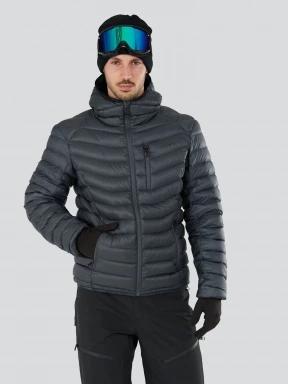 Fundango Rauris Down Jacket férfi tollkabát szürke színben 1