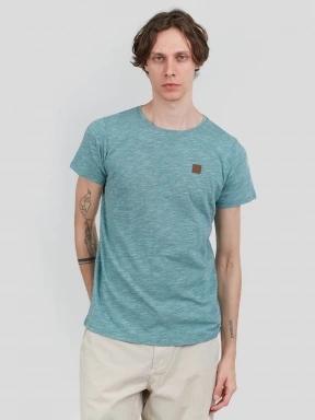 Fundango Jaggy Structured T-shirt férfi rövid ujjú póló zöld színben 1