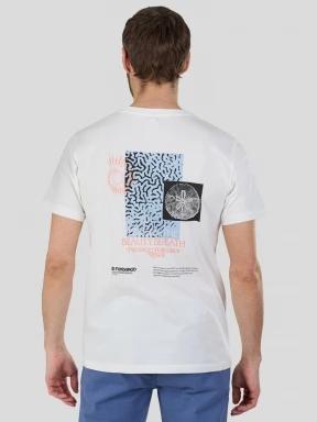 Fundango Breaker Graphic-T férfi rövid ujjú póló fehér színben 3