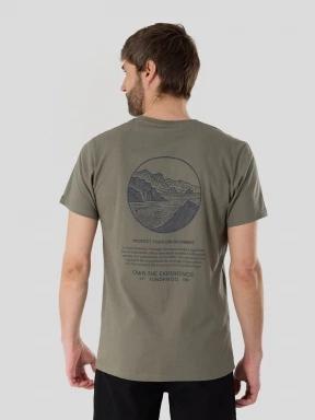 Fundango Montes Graphic-T férfi rövid ujjú póló oliva színben 3