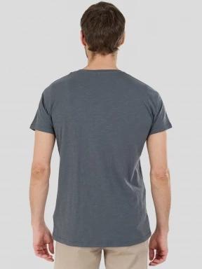 Fundango Jaggy II Structured T-shirt férfi rövid ujjú póló szürke színben 3