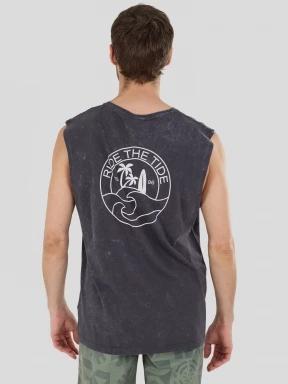 Fundango Alon II Surf Tank-T férfi atléta fekete színben 3