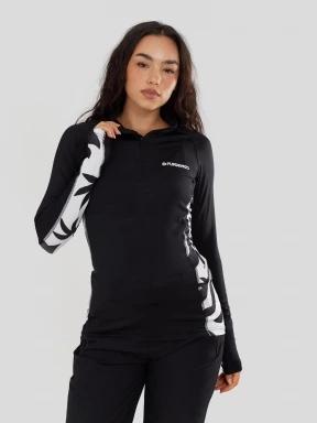 Fundango Yade II Baselayer Top női aláöltöző felső fekete színben 1