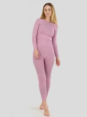 Fundango Seamless Baselayer Set női aláöltöző szett rózsaszín színben 1