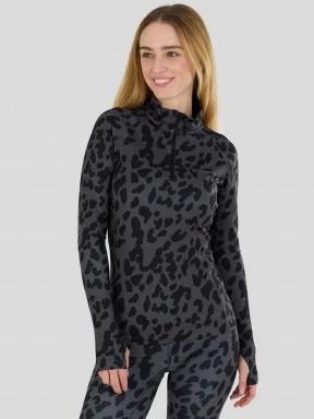 Fundango Yade III Baselayer Top női aláöltöző felső fekete színben 1