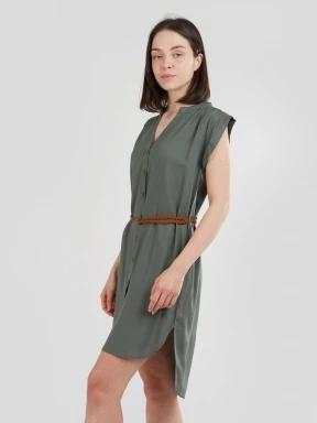 Fundango Mona Dress női ruha oliva színben 1