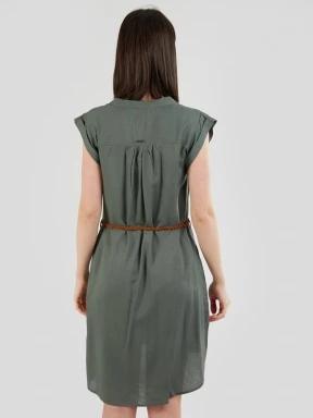 Fundango Mona Dress női ruha oliva színben 3