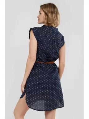 Fundango Mona Dress női nyári ruha sötétkék színben 3