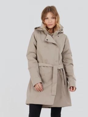 Fundango Charlotte Trenchcoat női ballonkabát homok színben 1