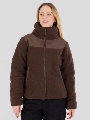 Fundango Nukka Padded Jacket női steppelt átmeneti kabát barna színben 1