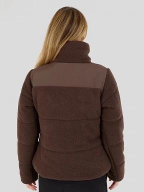Fundango Nukka Padded Jacket női steppelt átmeneti kabát barna színben 3