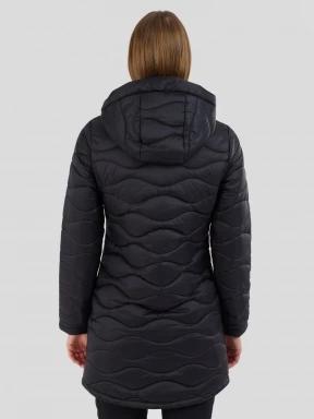 Fundango Nordwave Long Jacket női steppelt átmeneti kabát fekete színben 3
