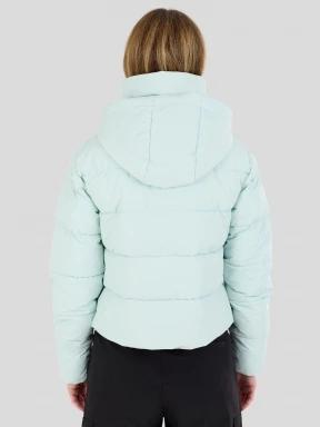 Fundango Amber Cropped Jacket női steppelt átmeneti kabát zöld színben 3