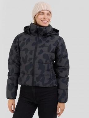Fundango Amber Cropped Jacket női steppelt átmeneti kabát fekete színben 1