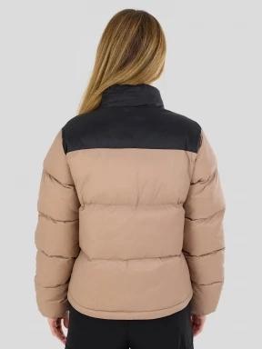 Fundango Nina Padded Jacket női steppelt télikabát barna színben 3