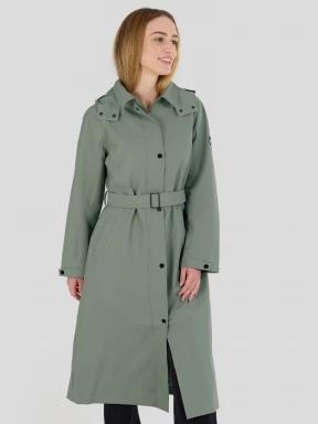 Fundango Brighton Trenchcoat női ballonkabát zöld színben 1
