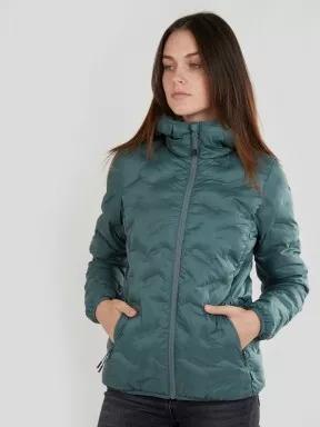 Fundango Alsea Hooded Jacket női utcai kabát oliva színben 1