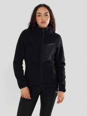 Fundango Shiloh Fleece Jacket női polár pulóver fekete színben 1