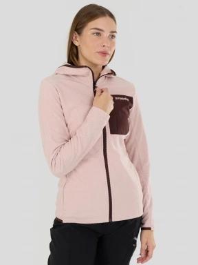 Fundango Nigata Full Zip Hoodie női hibrid felső rózsaszín színben 1