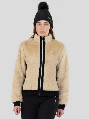 Fundango Marigold Shearling Jacket női hibrid felső homok színben 1