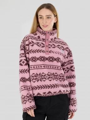Fundango Pacha Fleece Jacket női polár pulóver rózsaszín színben 1
