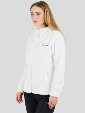 Fundango Zealand Plush Pile Jacket női polár pulóver fehér színben 1