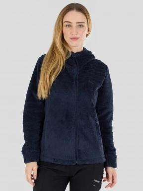Fundango Zealand Plush Pile Jacket női polár pulóver sötétkék színben 1