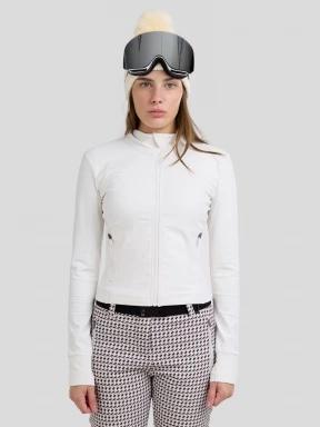 Fundango Flow Thermo Zip Up női hosszú ujjú sport póló homok színben 1