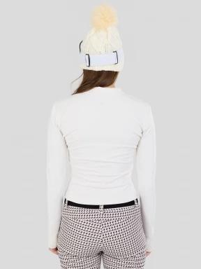 Fundango Flow Thermo Zip Up női hosszú ujjú sport póló homok színben 3