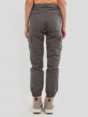 Fundango Alina Cargo Pants női oldalzsebes utcai nadrág oliva színben 3
