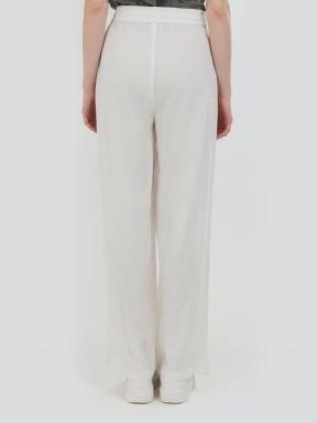 Fundango Poppy Pants női hosszú nadrág fehér színben 3