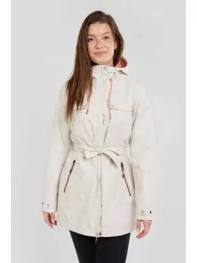 Fundango Regina Waterproof Trench Jacket női esőkabát fehér színben 1
