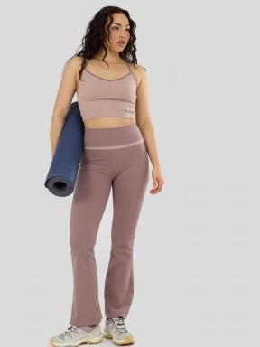 Fundango Flare Leggings női leggings barna színben 1