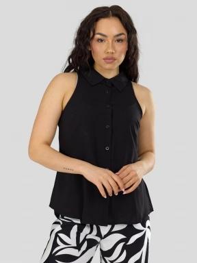 Fundango Myrto Sleeveless Shirt női ujjatlan póló fekete színben 1