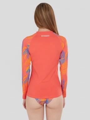 Fundango Joyce Long Sleeve Rashguard női hosszú ujjú lycra rózsaszín színben 3