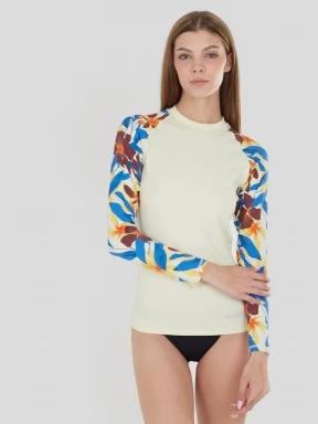 Fundango Joyce Long Sleeve Rashguard női hosszú ujjú lycra szürke színben 1