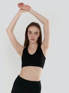 Fundango Seamless Sport Bra női sportmelltartó fekete színben 1