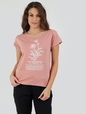 Fundango Lima T-shirt női rövid ujjú póló rózsaszín színben 1