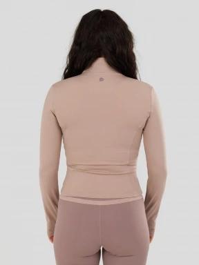 Fundango Flop Zip Up Top női hosszú ujjú sport póló rózsaszín színben 3